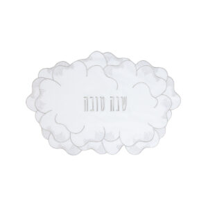 כיסוי חלה פרח כסוף שנה טובה