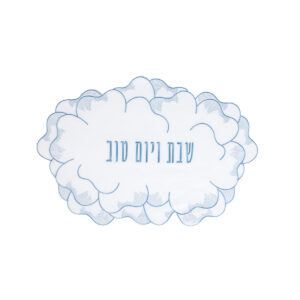 כיסוי חלה פרח תכלת שבת ויום טוב